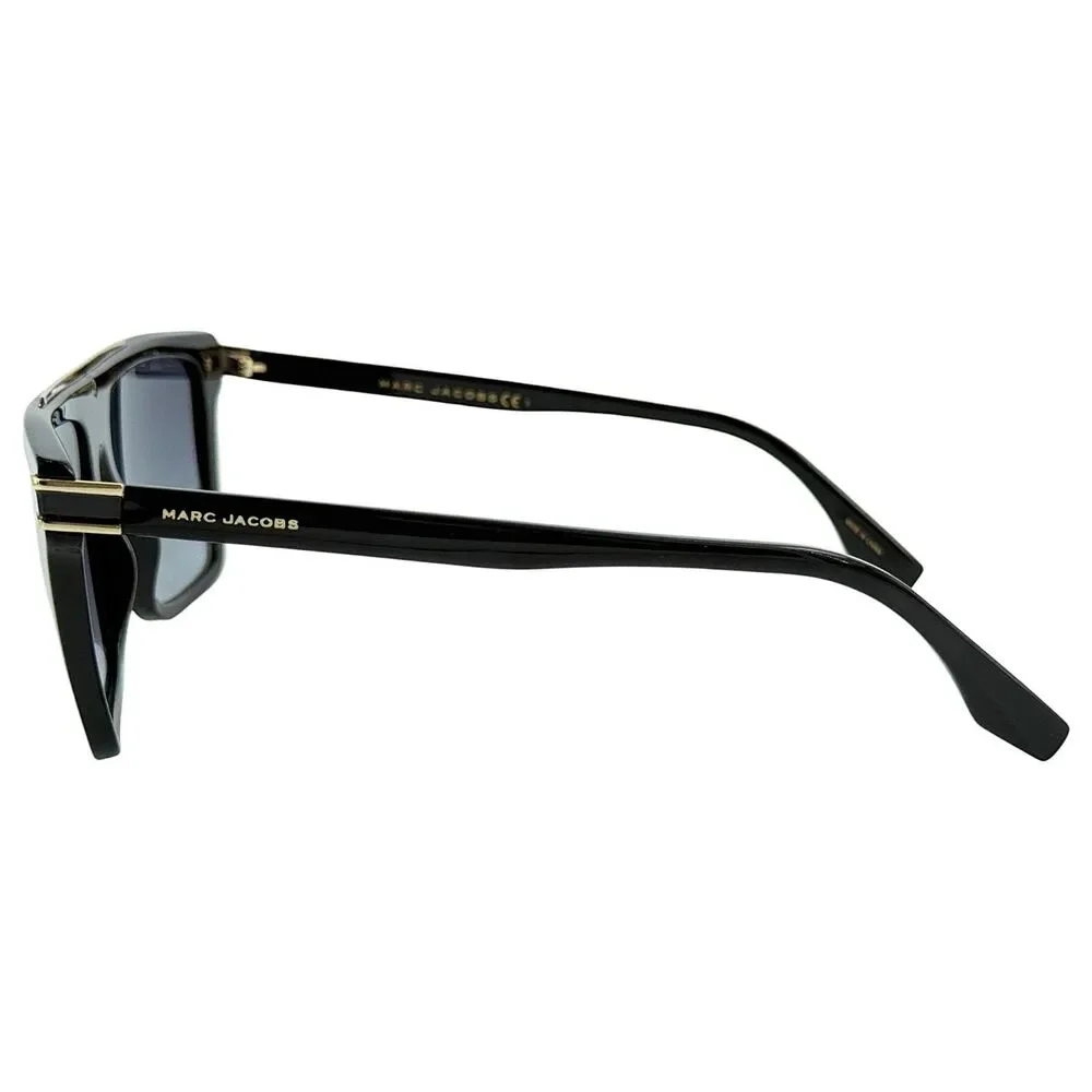 Marc Jacobs MARC 568S Mens Plastic Pilot Sunglass 80790 Black 58-17 Grey Grad